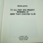 1989 Army-Navy Country Club 75 Years Book