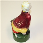 Classic Duffer Porcelain Thinking Golfer Man on the Course Decanter