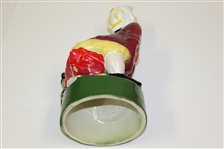 Classic Duffer Porcelain Thinking Golfer Man on the Course Decanter
