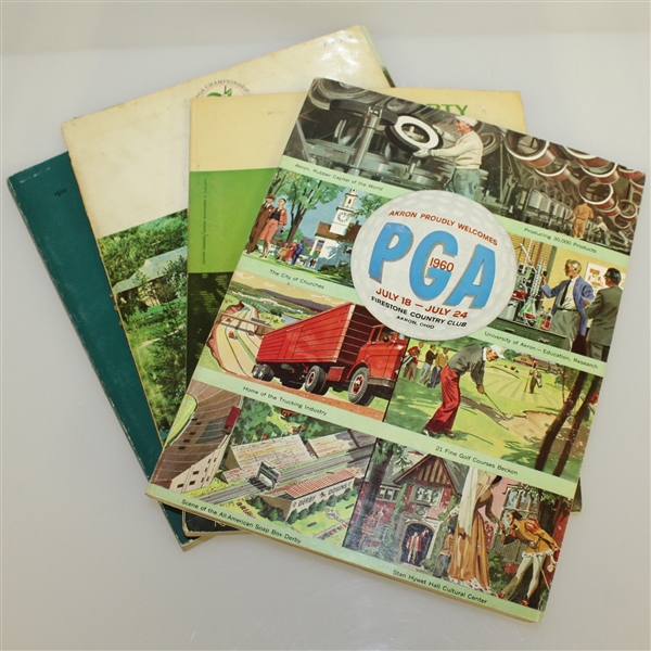 1960, 1962, 1965, & 1966 PGA Championship Programs