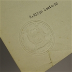 1925 Yorktown Country Club Letter to Lee Phillips - Distinguished Members Content