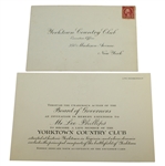 Yorktown Country Club Lifetime Membership Official Invitation