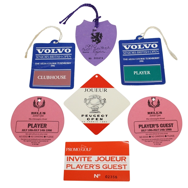 Deane Bemans Guest/Clubhouse/Player Tickets - Senior British Open, Scottish Open, Peugot Open