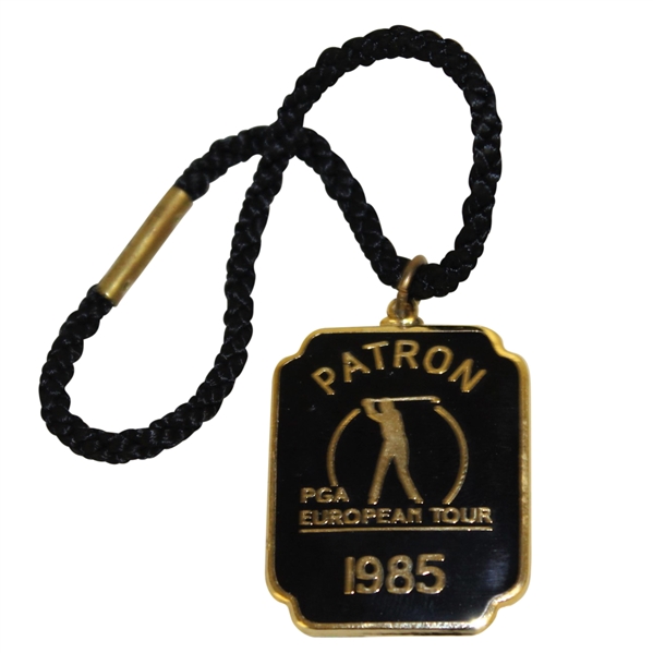Deane Bemans 1985 PGA European Tour Patron Pendant