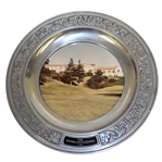 1981 The Riviera Invitational Tournament Commemorative Pewter Plate with Photo