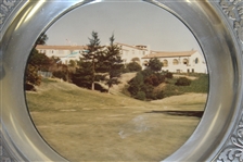 1981 The Riviera Invitational Tournament Commemorative Pewter Plate with Photo