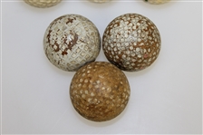 Six Spalding Green Dot Golf Balls with Maxpar, US Royal, & Dimple Golf Ball