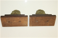 Bobby Jones Likeness Set of Bookends with Seldom Seen Mounted Base