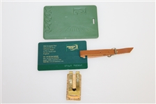 Robert Floyd's 2001 European Tour Member Clip, Bag Tag, Credentials