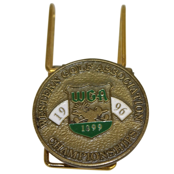 Robert Floyds 1996 Western Golf Association Championship Contestant Badge/Clip