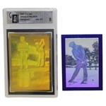 Arnold Palmer & Ben Hogan Golf Cards - Pro-Set Award Collectible & Pro-Set - Both NM-MT