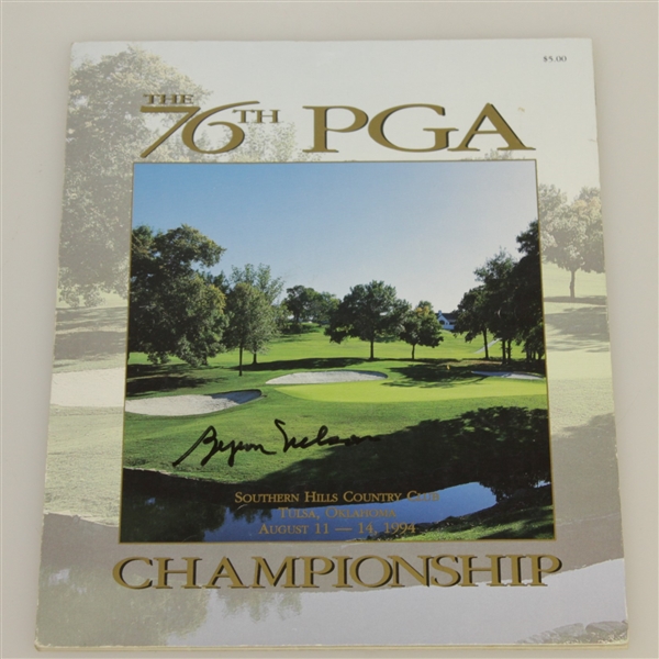 Byron Nelson Signed 1994 PGA Championship at Southern Hills Program JSA ALOA