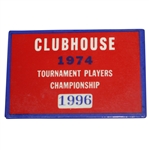 Inaugural 1974 TPC Tournament Players Championship Clubhouse Badge - Jack Nicklaus Winner