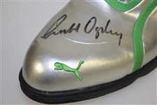 Geoff Oglivy Signed Worn Silver Puma Shoe JSA ALOA