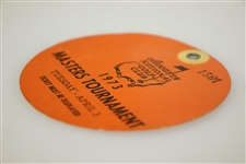 1973 Masters Tournament Tuesday Ticket - Tommy Aaron Win