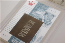 Ben Hogan Personally Used Golf Bag 1/1 Swatch Sport Kings Beckett Graded 9 Mint Card 