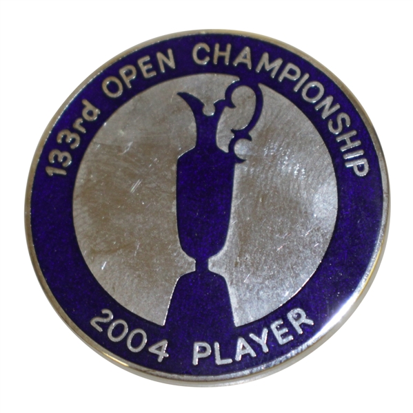 Mark Calcavecchias 2004 OPEN Championship at Royal Troon Contestant Badge