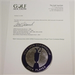 Mark Calcavecchia's 2004 OPEN Championship at Royal Troon Contestant Badge