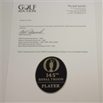 Mark Calcavecchia's 2016 OPEN Championship at Royal Troon Contestant Badge