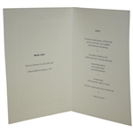 Mark Calcavecchia's 2005 OPEN Champions Dinner Menu Signed by Past Winners JSA ALOA