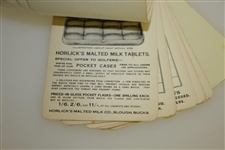 Horlick's Malted Milk Golf Score Keeper Advertising Booklet - Crist Collection