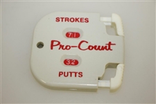 Classic Pro-Count Strokes/Putts Golf Scorekeeper with Partial Packaging - Crist Collection