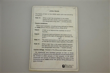 Classic Somerset Hills CC Scorecard with Tee/Card Holding Red Previdi Case - Crist Collection