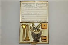 Classic 'Tee Fore Two' Set - Two Tees, Pair of Dice, and Two Birds - Crist Collection