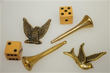 Classic 'Tee Fore Two' Set - Two Tees, Pair of Dice, and Two Birds - Crist Collection