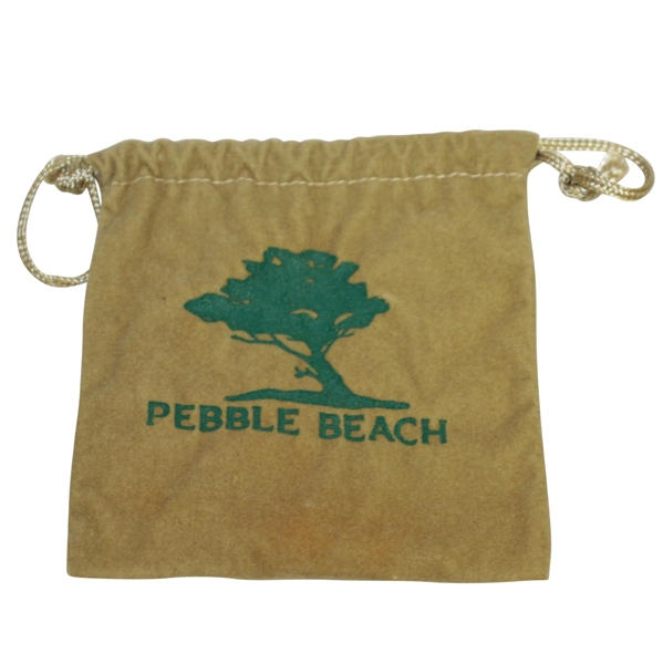 Classic "Pebble Beach" Golf Tee Bag with Three Tees - Crist Collection