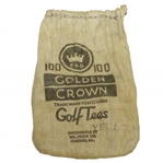 Vintage "Pro Golden Crown" Walgreen Co. Canvas Tee Bag with Tees - Crist Collection