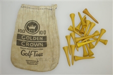 Vintage Pro Golden Crown Walgreen Co. Canvas Tee Bag with Tees - Crist Collection
