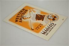 1942 Women's Western Amateur at Spokane Manito G & CC Program - Betty Jameson Win