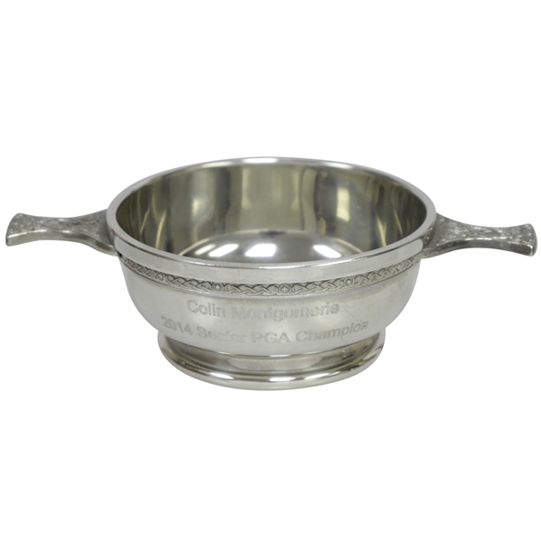 Colin Montgomeries 2014 Senior PGA Championship Celtic Pewter Quiche Bowl Champion Gift