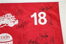 21 U.S. Open Champs Signed 2008 US Open at Torrey Pines Flag JSA ALOA