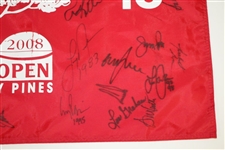 21 U.S. Open Champs Signed 2008 US Open at Torrey Pines Flag JSA ALOA