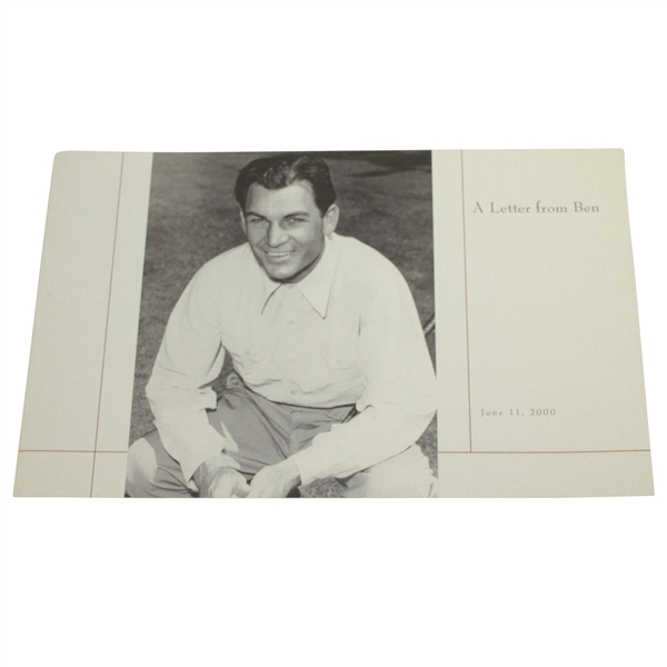 Merion Golf Club A Letter From Ben 20pg Booklet with Historical Hogan Photos & Articles