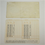 Classic Augusta National Golf Club Scorecard with 1977 FDC