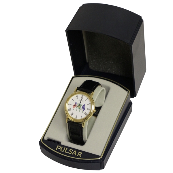 1999 Ryder Cup at The Country Club Brookline Pulsar Wristwatch w/ Leather Band in Box