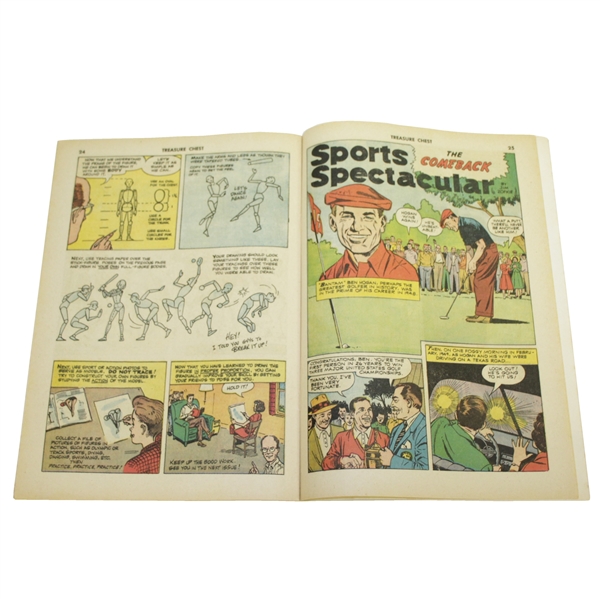 1963 Ben Hogan Treasure Chest Comic Book The Comeback Story Sports Spectacular 