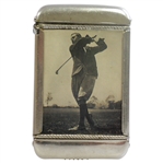 Vintage 1905 Match Safe Depicting Harry Vardon Post Swing - W. & E. Turner Ltd.