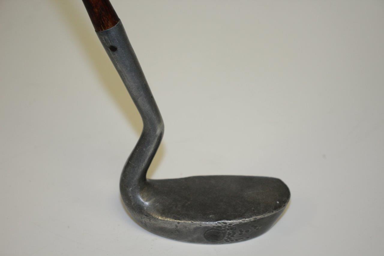 Lot Detail - Low & Hughes Golf Shop Dot Faced Mallet Goose Neck Putter ...