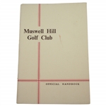 1951 Muswell Hill Golf Club Official Handbook by Robert Browning