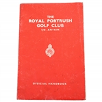 The Royal Portrush Golf Club Official Handbook - Circa Late 1960s