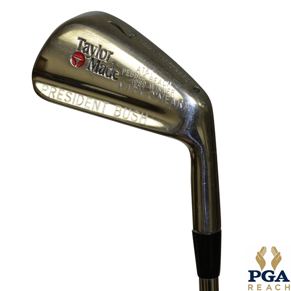 Mark OMearas Personally Gifted 7-Iron to 1989 Ryder Cup Honorary Captain President Bush