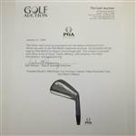 Mark O'Meara's Personally Gifted 7-Iron to 1989 Ryder Cup Honorary Captain President Bush