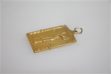 1946 Best Ball Runners Up Medal Won by Baird & Holland 10k Gold Filled - Long Island Golf Assoc 