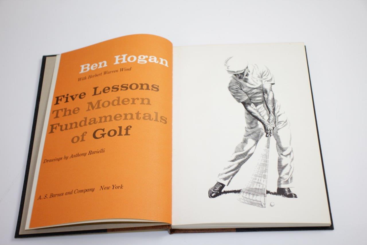 Lot Detail 1957 1st Deluxe Edition "Ben Hogans Five Lessons" Golf Book with Slipcase