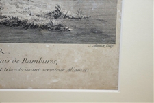 Les Amusements De L'Hiver Dutch Black And White Print - Framed