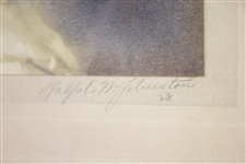 1928 HC Fownes of Oakmont CC Signed Print Done By Ralph W Johnston - Trinity Ct Studio Pitts. JSA ALOA